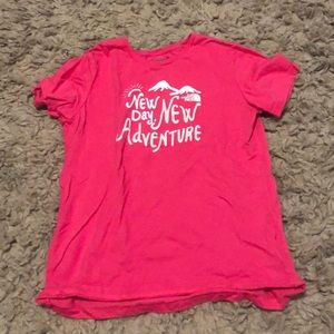 pink north face kids shirt